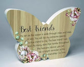 Best Friends Bunch of Joy Butterfly Plaque